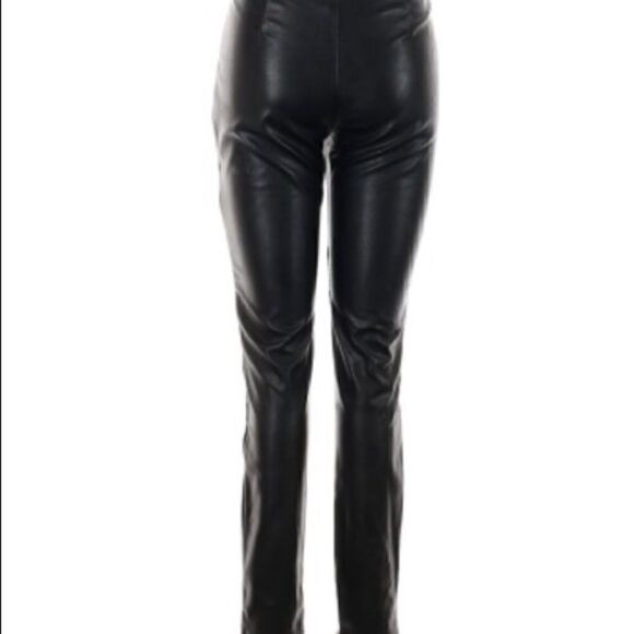 H&M Divided pleather moto high waisted pant size 2 - Picture 2 of 10